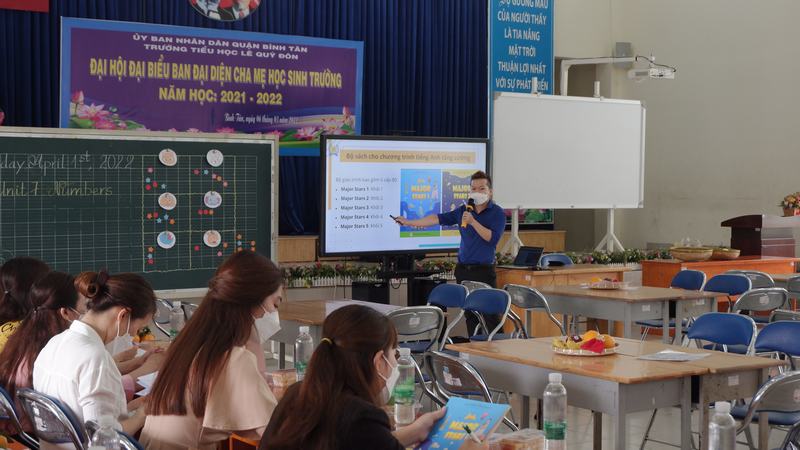 Hội thảo giới thiệu bộ sách Toán - Khoa (Major Math - Science) và sách bổ trợ tiếng Anh Major Stars tại Trường Tiểu Học Lê Quý Đôn quận Bình Tân. Ảnh 2.